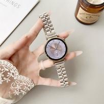 18 mm moteriškas nerūdijančio plieno dirželis, skirtas Huawei GT4 41 mm išmanioji metalinė apyrankė Samsung Galaxy Watch 4/5/6 40 mm 44 mm pakeitimas 18mm sidabras