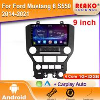 Android automobilio radijas Ford Mustang 6 S550 2014-2021 vaizdo įrašų daugialypės terpės grotuvas Bluetooth navigacija GPS 4G Carplay stereo 4 core 1GB+32GB carplay