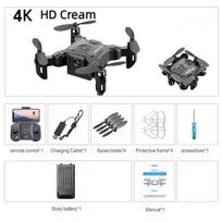 2024 m. Nauja V2 Mini Drone 4K HD kamera FPV RC dronai Profesionalus RTF keturkampis sulankstomas kliūčių išvengimo dronas belaidžio interneto žaislas 1 Battery