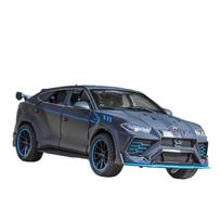 1/32 Lamborghini URUS visureigio lydinio sportinio automobilio modelis Metaliniai žaisliniai transporto priemonės Automobilio modelio simuliacijos kolekcija Vaikams žaislas Dovana pilka