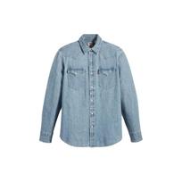 Levis Atsitiktinis Grynos Medvilnės Džinsinis Ilgomis Rankovėmis Marškinys Unisex Marškiniai Mėlynas 85745-0074 M