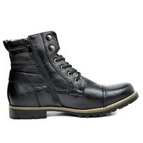 Metaliniai Vyriški Martin Boots Metaliniai Dvigubi Užtrauktukai Motociklai Aulinukai Vyriški Odiniai Britanijos Kulkšnies Batai Botas Zapatos Para Hombres 38