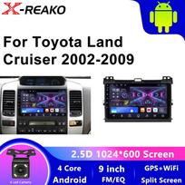 Automobilinis radijas su „Android 12“, skirtas „Toyota Land Cruiser Prado“ 2004–2009 m., belaidis „CarPlay“, automatinis DSP, automobilio multimedija, GPS, DVR, autoradas 4 core 1GB+32GB carplay