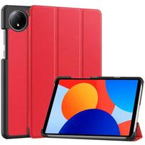 Skirta Xiaomi Redmi Pad SE 8.7 Case 2024 Naujam PU odiniam trigubai sulankstomo stovo planšetinio kompiuterio dangteliui Funda For redmi pad se 8,7 colio išmanusiam dėklui Redmi Pad SE 8.7 raudona