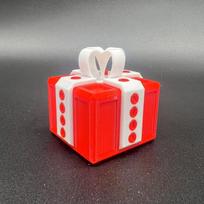 Erzinanti dovanų dėžutė su varžtais Didelės erzinančios dovanų dėžutės Išdaigos Prisukama dėžutė 3D spausdinta dovanų dėžutė Pinigų kortelės konteineris Kalėdų dovana