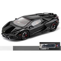 1/24 Lamborghini Revuelto Superautomobilio lydinio automobilio modelis Diecasts & Žaislinės transporto priemonės Metalinio žaislinio automobilio modelis Garso ir šviesos kolekcija Vaikams skirtas žaislas 1/24-Size:21*9.6*5cm juoda