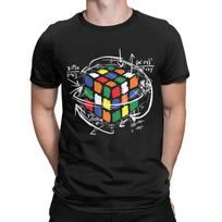 Karštos Mados Rubiko Kubas Formulė Matematikos Entuziastams 3D Spausdinti Vyriški Marškinėliai Kūrybiški Linksmi Trumpomis Rankovėmis Kasdieniai L
