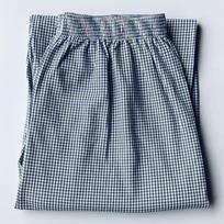 Vyriškos medvilninės pižamos – laisvos languotos kelnės su elastiniu juosmeniu, didelio dydžio, dryžuoto dizaino patogumui. Waist size 2 feet 1-3 feet 4