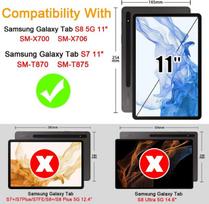 Bolelaw dėklas, skirtas samsung galaxy tab s8 / tab s7 11 colių planšetiniam kompiuteriui su rašikliu ir rašiklio laikikliu, kortelių lizdo stovo funkcija, madingas atverčiamas apsauginis dėklas, skirtas samsung galaxy tab s7 planšetiniam kompiuteriui, vi