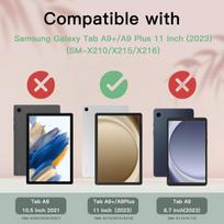 Succtopy dėklas, skirtas Samsung Galaxy Tab A9+/a9 Plus 11 colių 2023 planšetiniam kompiuteriui, folio atverčiamas Pu odos apsauginis dėklas Galaxy Tab A9+ 11 colių 2023, laikiklis rašikliui, piniginės tipo dėklas, planšetinio kompiuterio dėklas Sm-x210/x