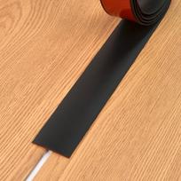 Universali lipni PVC grindų apdailos juostelė 40mm Width + Adhesive / 1m juoda