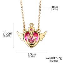Anime Sailor Moon Vėrinys Meilės Sparnai Magiškoji Lazdelė Pakabukas Vėrinys Mergaitės Papuošalas Dovana Cosplay Rekvizitas Chokeris