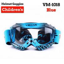 Vemar Beveikelių Motociklų Apsauginiai Akiniai Vaikams Apsaugantys nuo Vėjo Motociklų Akiniai Apsaugantys nuo Dulkių Motokroso Lenktynių MX MTB HD Moto Akiniai Vaikams mėlyna