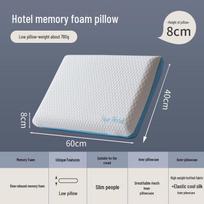 Luxury Memory Foam Pillow Pair - Ergonomic Design for Cervical Support & Better Sleep gray