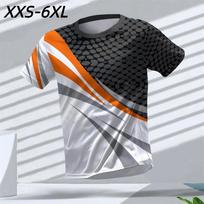 XXS-6XL Didelio dydžio T-shirt vyrams 3D spausdinimas Lauko drabužiai Vasaros laisvalaikio apvalia kaklo iškirpte trumpomis rankovėmis Viršūnės Marškinėliai Vyrai Megztinis XXS