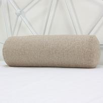 Vienos spalvos medvilnės ir lino cilindrinė atrama nugarai - Nuimama, skalbiama, skirta sofa, lova ar biuras. 10x40cm (Pearl Cotton Core) kupranugaris