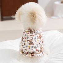 Teddy Pomeranijos princesės stiliaus kombinezonas su suknelės rinkiniu mažyliams šuniukams (Mažos ir vidutinės veislės) XXL (15-20 jin)