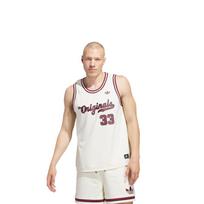 Adidas Originals Unitefit Raidžių Spaudinys Patogus Madingas Universalus Berankovis Krepšinio Marškinėliai Unisex Viršutiniai Drabužiai Baltas JM9953 M white