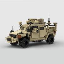 Kolekcinės serijos International MXT-MV šarvuotas automobilis Husky konstruktorius surinkimo kaladėlės armijos kovinių transporto priemonių modelis eksponavimo žaislas PDF Guide by Email