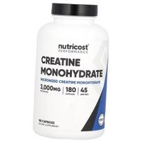 Creatine Monohydrate in capsules, Performance Creatine Monohydrate 3000, Nutricost  (31647001) 180caps