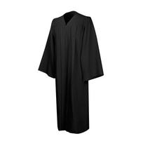 Unisex choro chalatai bažnyčios krikšto sutvirtinimo kostiumui, baigimo suknelė klebono ir teisėjo chalatai L juoda