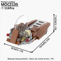MOOXI Tarpžvaigždžių Mokslinės Fantastikos Filmai Kosmoso Karai Tankas Traukinys Transportuotojas PASIDARYK pats Diorama Suaugusiems Statybinių Blokelių Rinkinys Vaikų Žaislas MOC Plyta