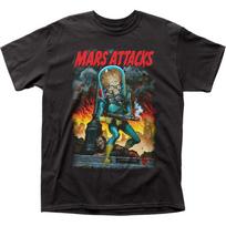 Marsas Atakuoja Miesto Sunaikinimas Vyriški Marškinėliai Filmo Klasika T-shirt Nauji Juodi L