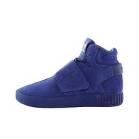 adidas Tubular Invader Strap Tamsiai mėlyni Unisex sportbačiai Balti BB5036 43⅓