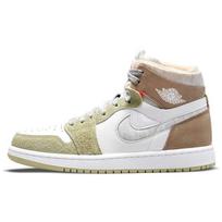 Air Jordan 1 High Zoom Comfort Olive Aura Moteriški kedai Balti Chaki Pilki-Melanžiniai CT0979-102 36