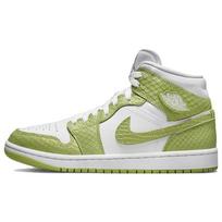 Air Jordan 1 Mid SE Žaliosios Pythono moteriški kedai Balti Ryškiai žali DV2959-113 36