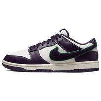 Nike Vyriški Dunk Low su veliūro Swoosh - Grand Purple Vyriški sportbačiai White Sail Neptune-Green DQ7683-100 40