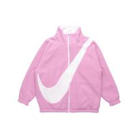 Nike dvipusė fliso striukė Laisvalaikio su dideliu logotipu Moteriška striukė Rožinė DC5138-616 XS