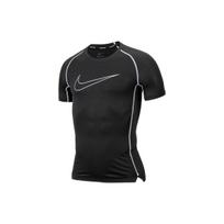 Nike Logotipo Spausdinimo Kvėpuojantis Sportinis trumpomis rankovėmis Fitneso Viršus Vyriški Viršutiniai drabužiai Juoda DD1993-011 M