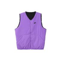 Nike Dvigalis Fleece Liemenė Su Logotipo Spaudiniu Ir Kišenės Detale Vyriška Liemenė Violetinė DQ4879-010 XL