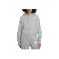 Jordan Flight Fleece Hoodie Women Tops Gray DB9067-063 S