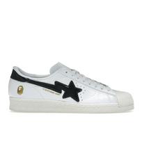 BAPE x adidas Superstar Vintage White Black Unisex Batai Cloud-White Core-Black Off-White JR2701 36