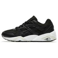 Puma R698 75Y Prm Audinio Odos Sportbačiai Patogūs Žemakulniai Laisvalaikio Avalynė Unisex Sportbačiai Juodi Balti 393403-01 35.5