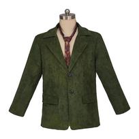 Žaidimas Disco Elysium Cosplay Harrier Du Bois Kostiumai Žalias Paltas Harrier Du Bois Cosplay Vyriškas Kostiumas Kaklaraištis Pilnas Rinkinys Helovino Apranga S 40-45kg smėlis