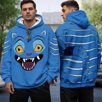 KPop Demonų Medžiotojų Hoody Vyrams Helovinas Tigro Kostiumas Cosplay Megztinis su Gobtuvu Ruduo Žiema 3D Spausdinimo Megztinis S
