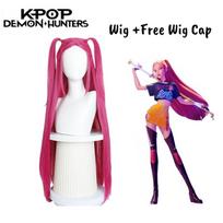 Anime KPop Demonų medžiotojai Mira Cosplay kostiumas Perukas Huntrix kostiumas Helovino vakarėliui moterims mergaitėms karnavalui XS