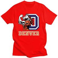 Denver Broncos T-shirt Graphic Printing Harajuku Cotton Casual Tee-shirt Short Sleeve Ball Game Tshirt Ropa Hombre Punk Clothes S