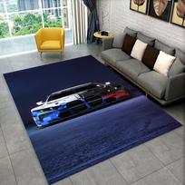 3D E36 lenktyninio automobilio motociklo kilimas kilimas svetainei miegamojo dekoras, vaikai žaidžia neslystantis dekoravimas sofai durų kilimėlis dovana 40x60cm( 15x23in )