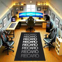 R-Recaro Logotipo Spausdintas Kilimas Svetainė Miegamasis Biuras Didelis Kilimas Kavos Stalo Balkono Kilimėlis Gimtadienio Padėkos Kalėdų Dovana 40x60cm (16x24in)
