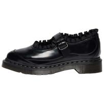 Dr. Martens Elphie Ruffles Odiniai Mary Jane Bateliai Moteriški Batai Juodi 42048001 36