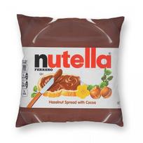 Nutella Lazdelių Skrebučio Pagalvės Užvalkalas Poliesteris Linas Aksomas Spausdintas Užtrauktukas Dekoratyvinis Sofos Pagalvėlės Dangalas Didmeninė Prekyba 12x12Inch
