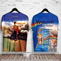 Rock Marillion Grupė 3D Spausdinimo Marškinėliai Vyrams Moterims Madingi Laisvalaikio Trumpomis Rankovėmis Marškinėliai Vaikams Viršutiniai Drabužiai Berniukų Marškinėliai Hip Hop Apranga S