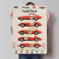 Maserati skardinis ženklas Automobilių plakatas Dekoracija namams Retro metalinis ženklas Plokštelė garažo sienai Meno dekoracija Kambariui 7.9x11.8In(20x30cm)