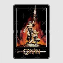Conan barbaras Metalo ženklas Sienos Urvo Garažo Dekoras Virtuvės Vintažinis Skardos Ženklas Plakatai 20x30cm