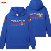 Oracle Red Bull Racing Logotipo Unisex Džemperis su gobtuvu Medium mėlyna