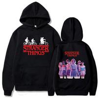 Stranger Things 4 Filmo Aksesuarai Spausdinti Rudens Žiemos Šilti Patogūs Personalizuoti Madingi Vyriški Moteriški Džemperiai su Gobtuvu S juoda